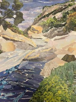 Rio Guadalmina - collage by Gillian Freeman